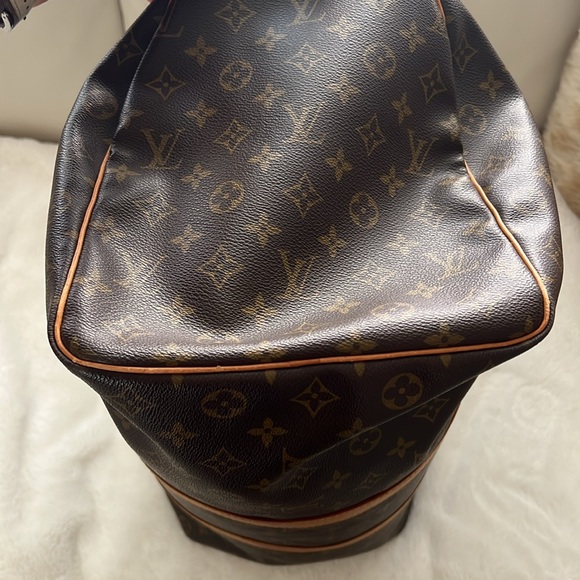 Louis Vuitton 50 Keepall Monogram Canvas Tote Travel Duffle Bag with name tag - Picture 13 of 15